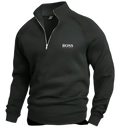 Pull en coton à demi-zip Boss