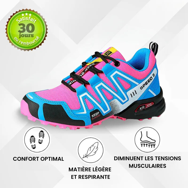 Chaussures de marche à confort orthopédique femme