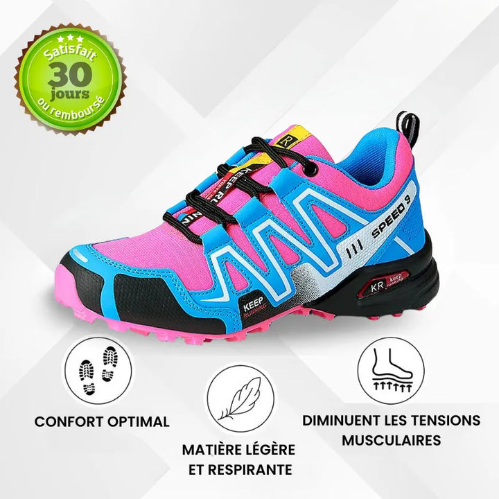 Chaussures de marche à confort orthopédique femme