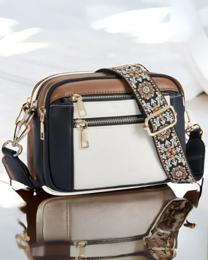 Avene| Sac à Bandoulière en Cuir Élégant pour Femme avec Compartiments Pratiques
