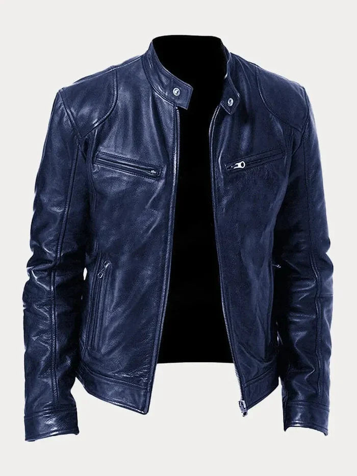 Veste en Cuir Décontractée