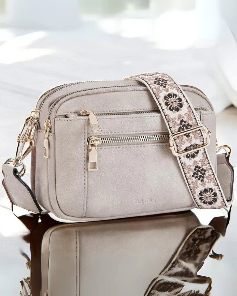 Avene| Sac à Bandoulière en Cuir Élégant pour Femme avec Compartiments Pratiques